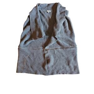 Calvin Klein Open Front Sweater Vest Womens Cardigan Zipper Design Large (624)